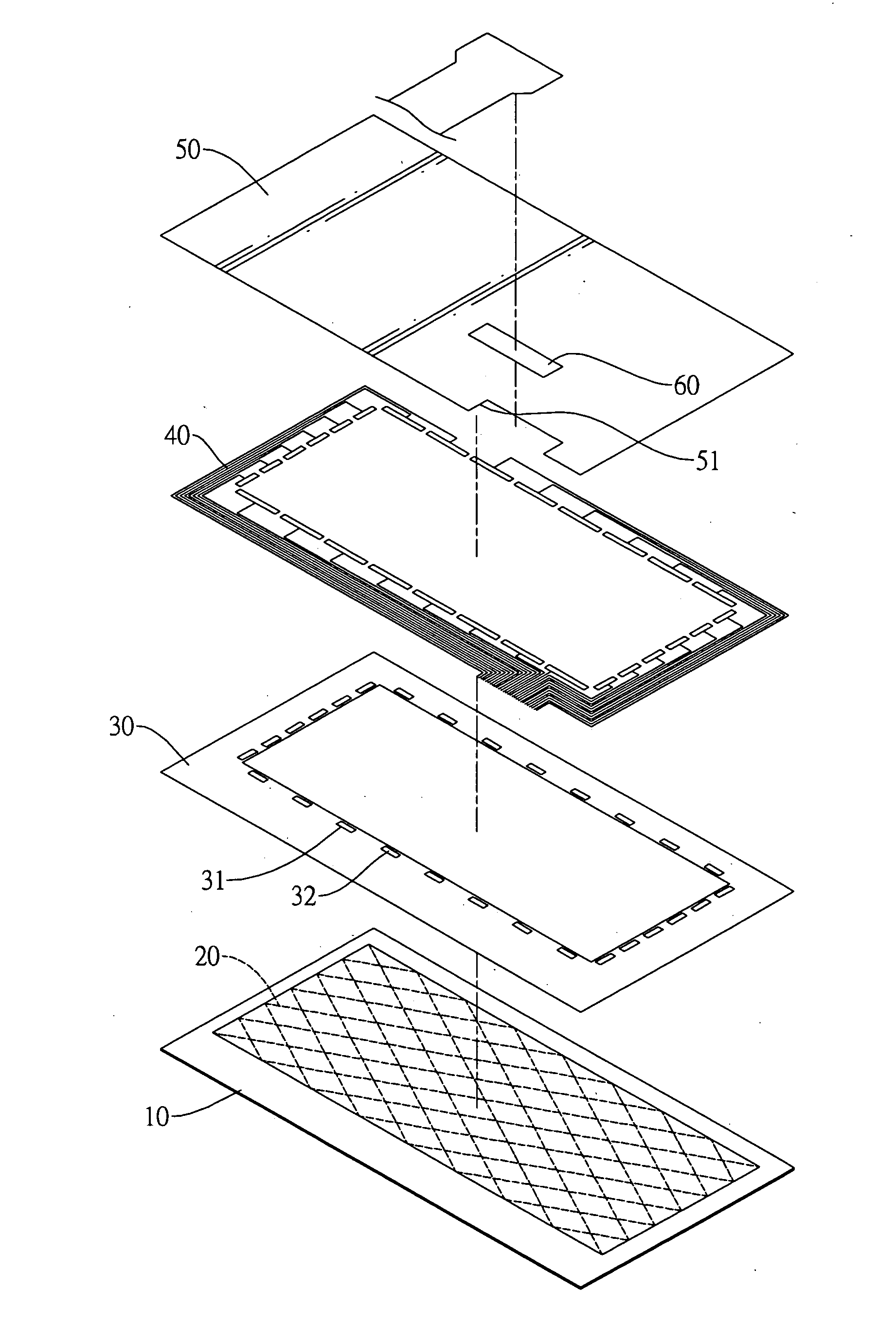 Single-layer projected capacitive touch panel and method of manufacturing the same