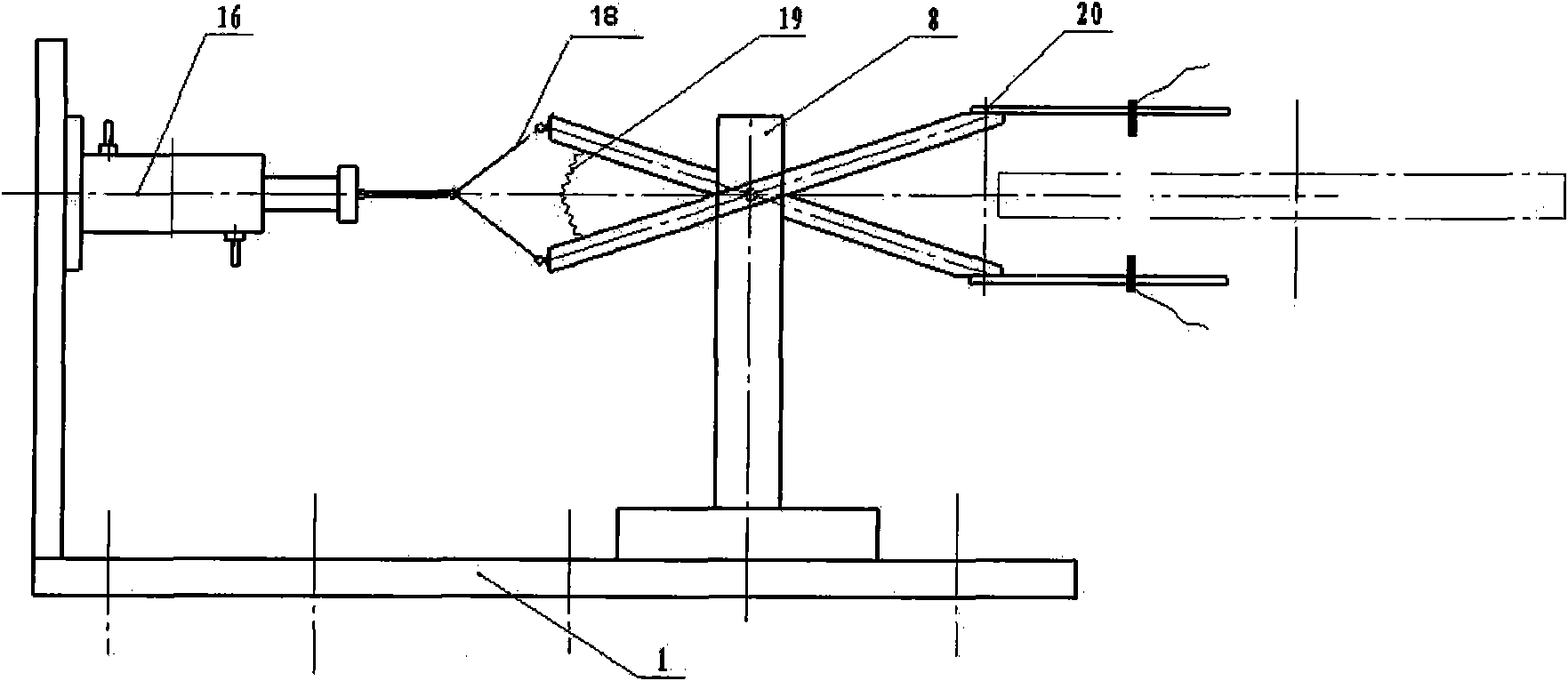 Rotatory test temperature measuring equipment of aircraft engine rotor part