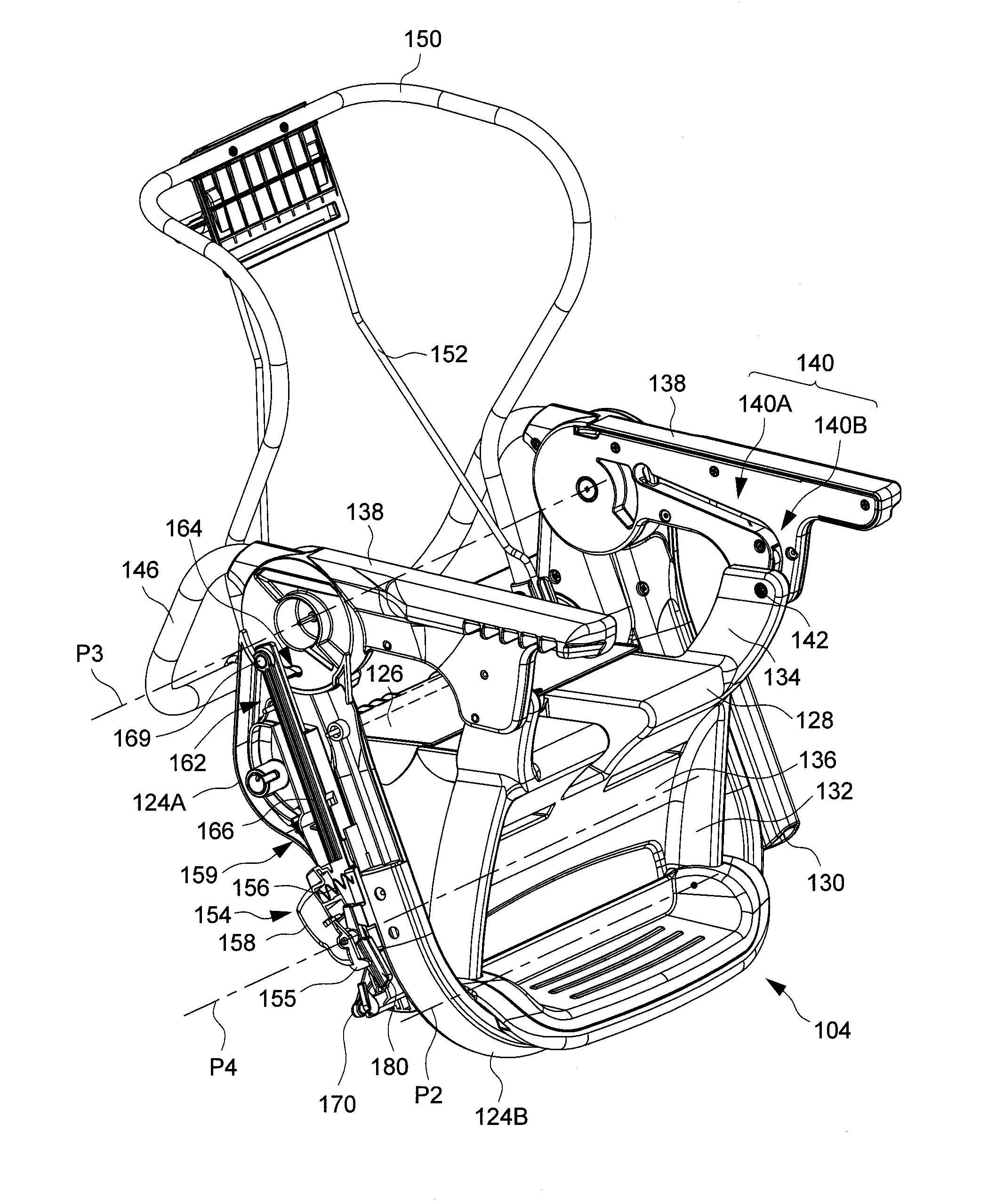 Infant high chair and method of operating the same