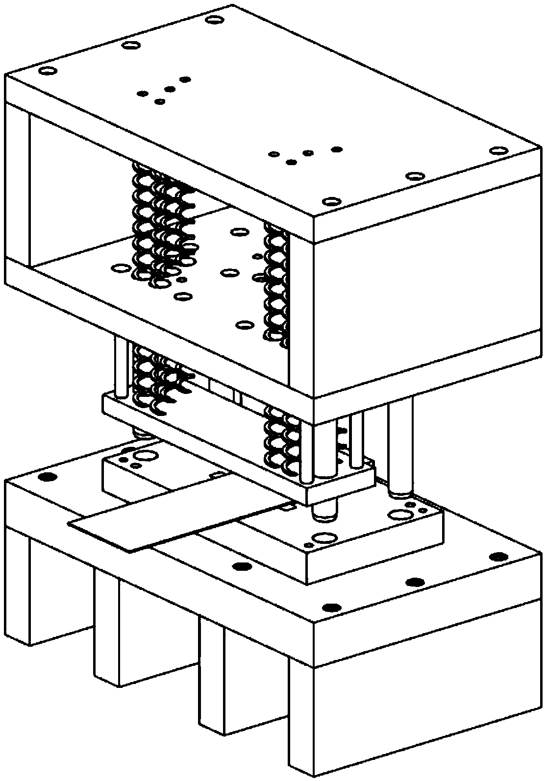 Detachable variable-technological-parameter shearing die