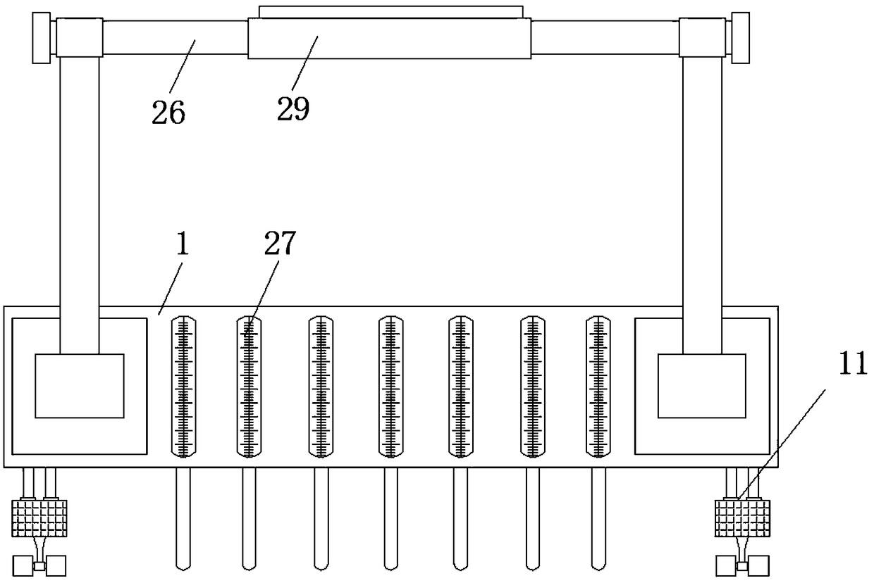 Flatness detection device based on civil engineering