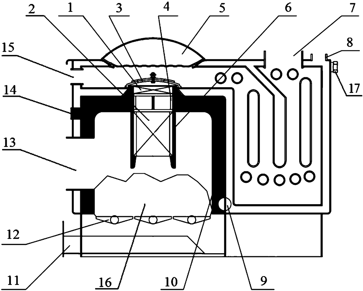 A heating furnace based on honeycomb ceramic regenerator