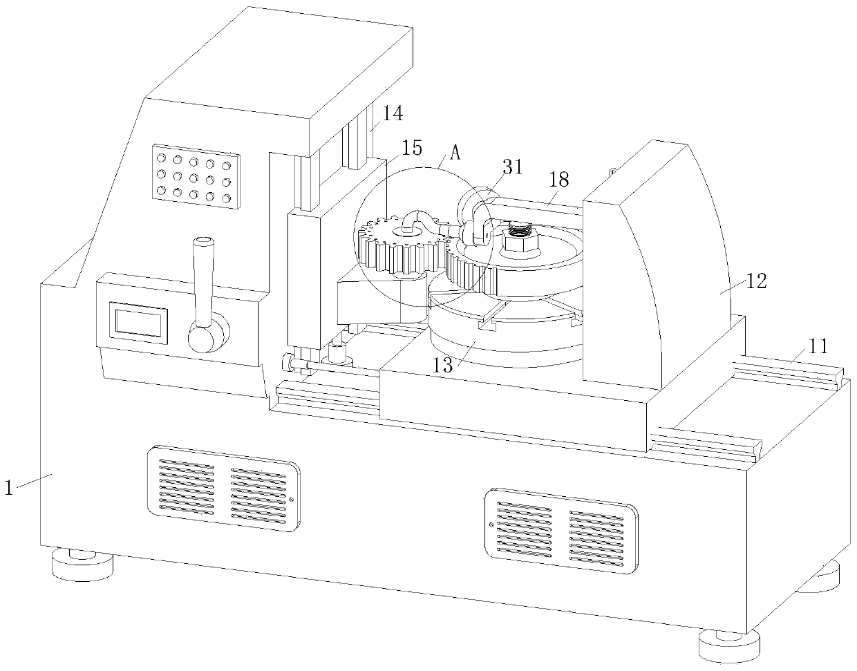 Forging technology of single-oil-groove bevel gear