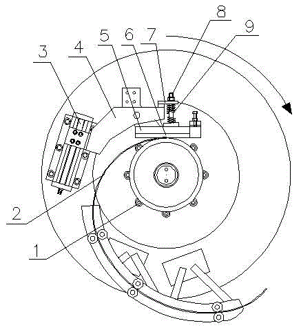 Rotating welding electrode structure of pipe pile seam welder