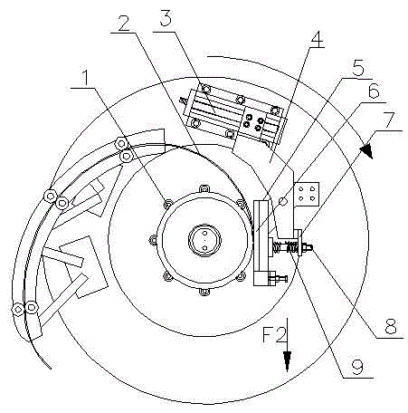 Rotating welding electrode structure of pipe pile seam welder