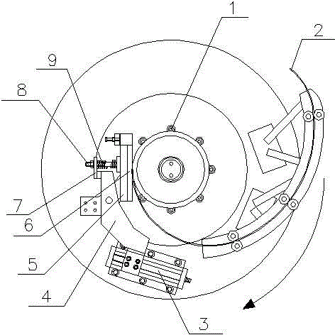 Rotating welding electrode structure of pipe pile seam welder