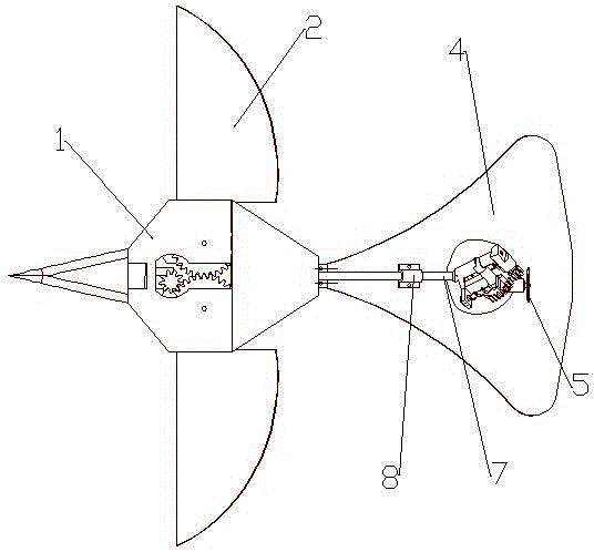 Miniature ornithopter with wing twisting function and multiple flight motion functions