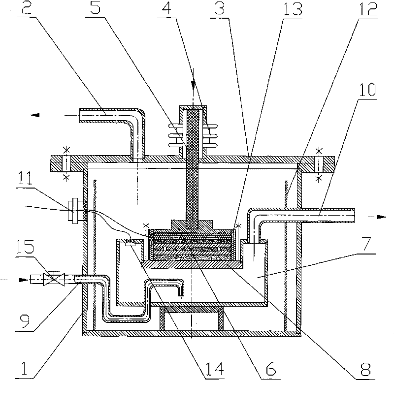 Device for testing low-temperature heat conduction rate of foam heat insulation material in loaded state