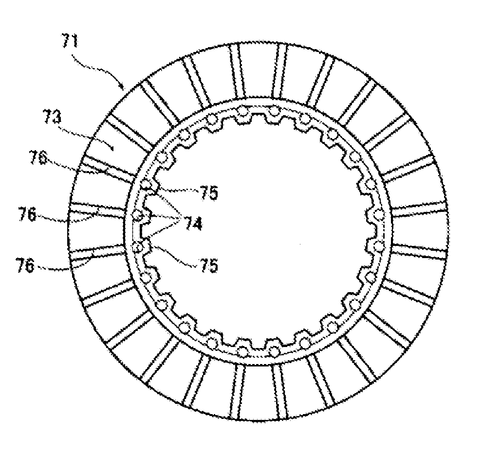 Driving force transmission device