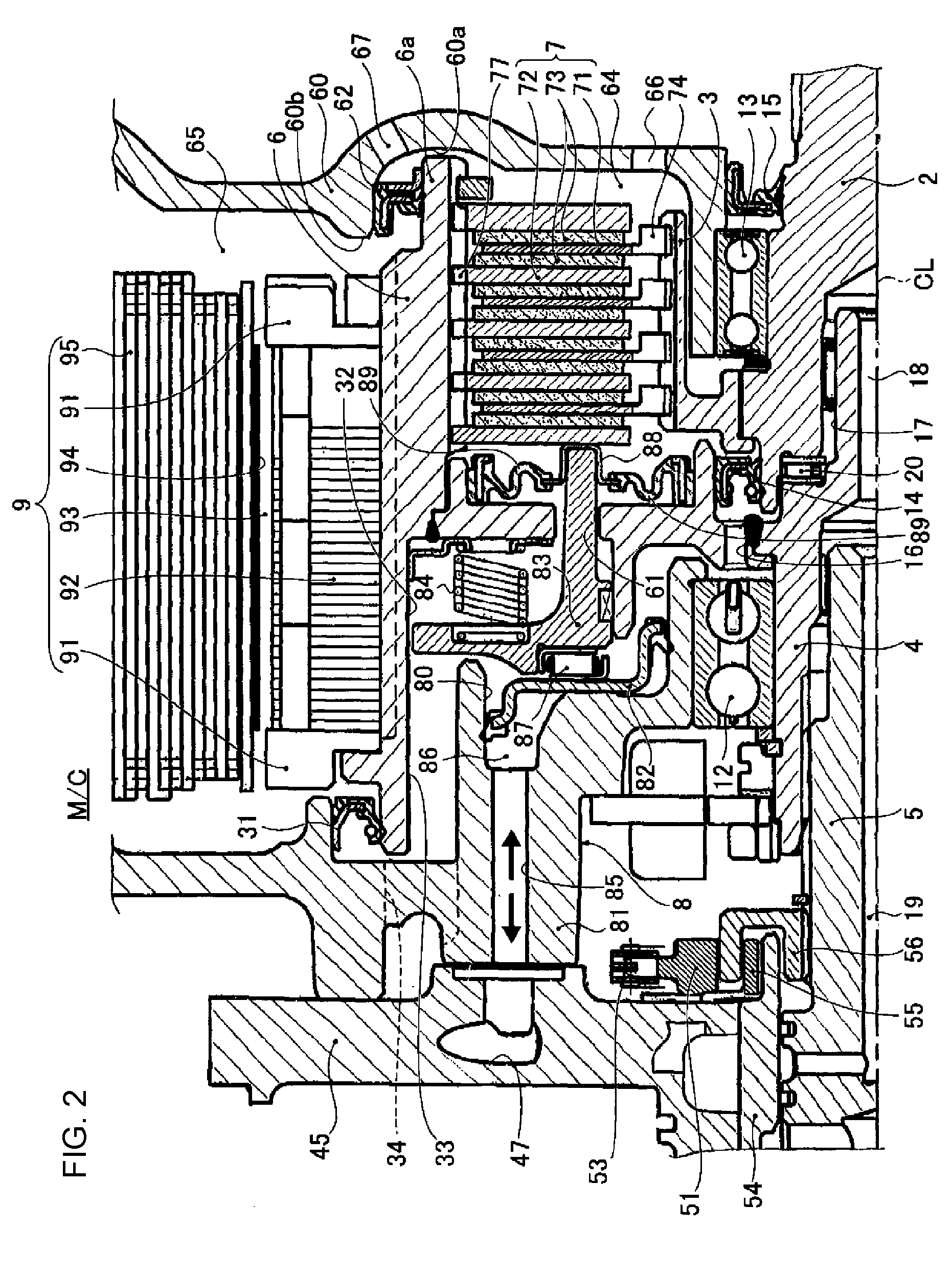 Driving force transmission device