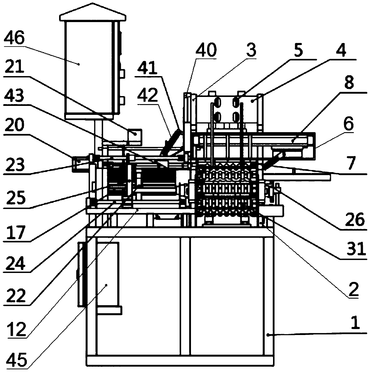 Novel automatic cutting and sticking integrated sticking machine assembly line