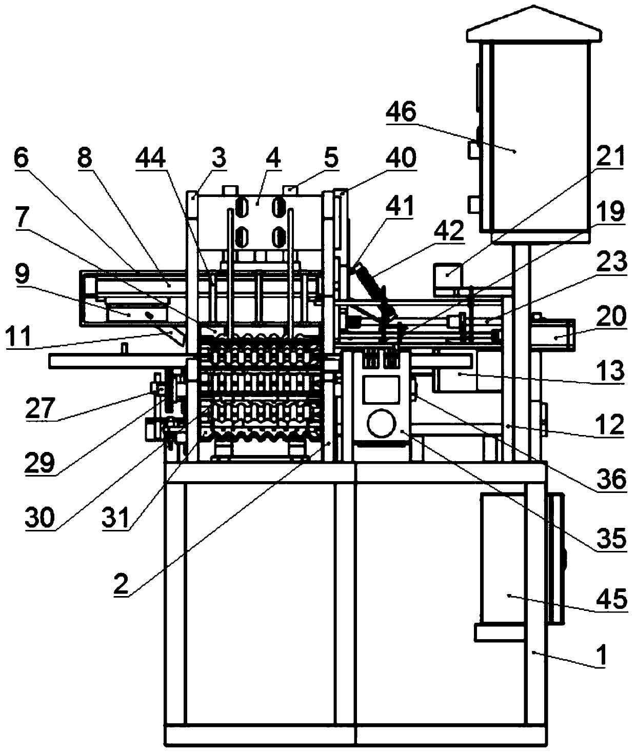 Novel automatic cutting and sticking integrated sticking machine assembly line