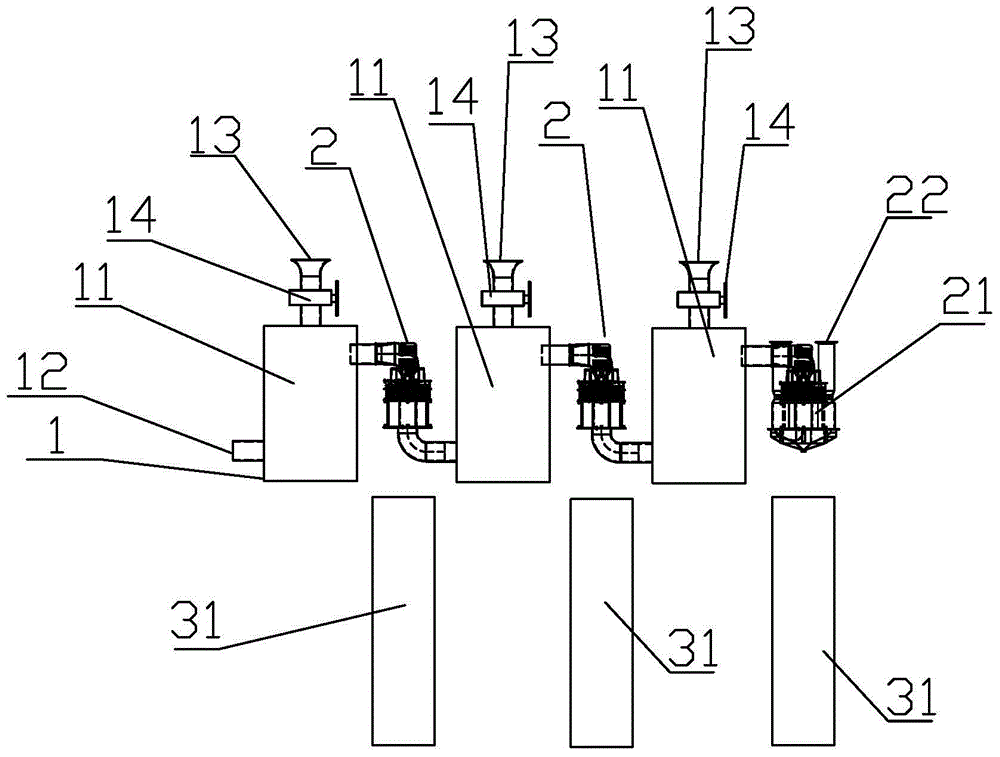 Denitration, desulfurization and dust-removal device and method applying same