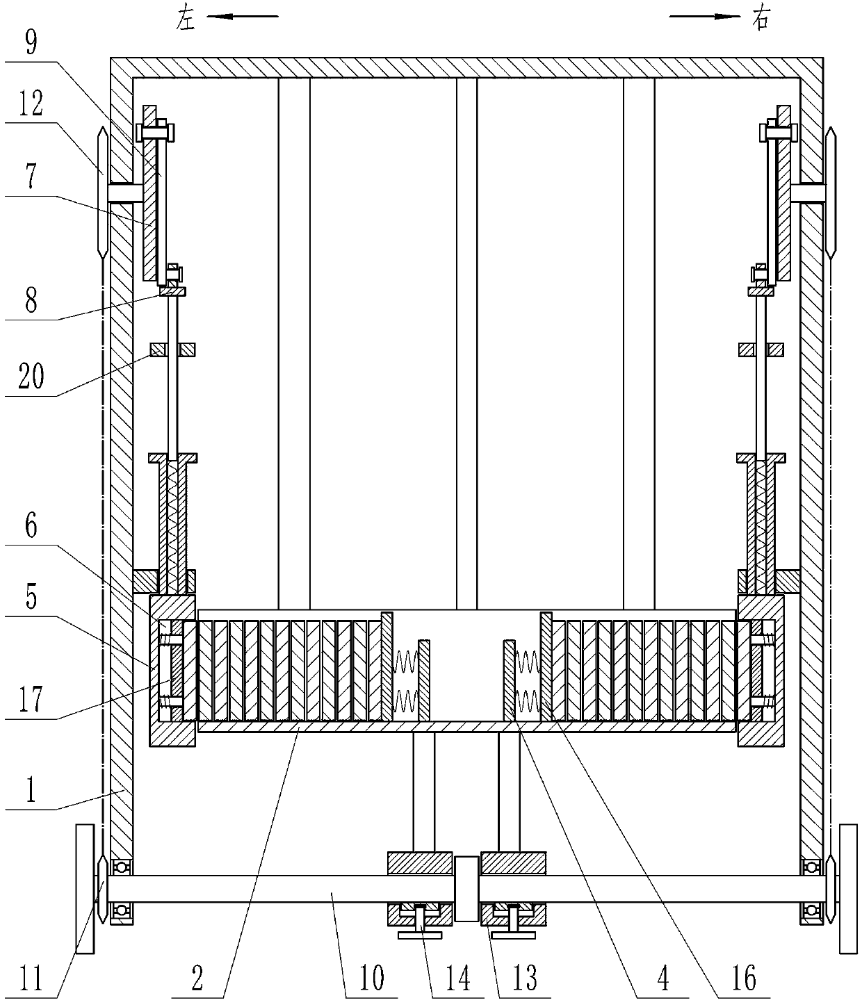 Cement road formwork placement device