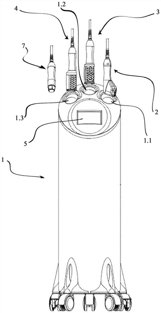 Integrated device for the non-invasive personalised treatment of skin blemishes and associated multi-step method