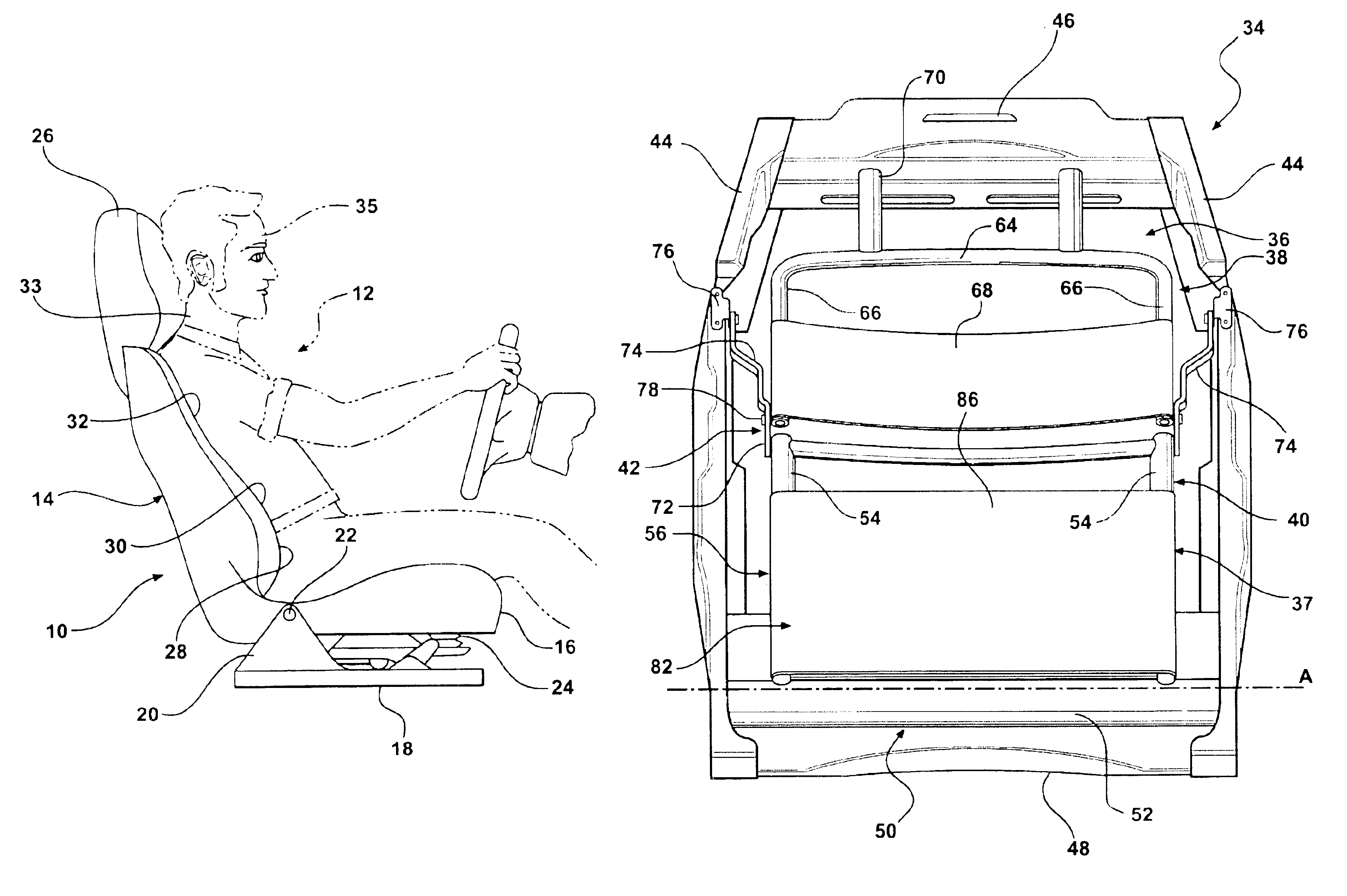 Vehicle seat having a lumbar support system