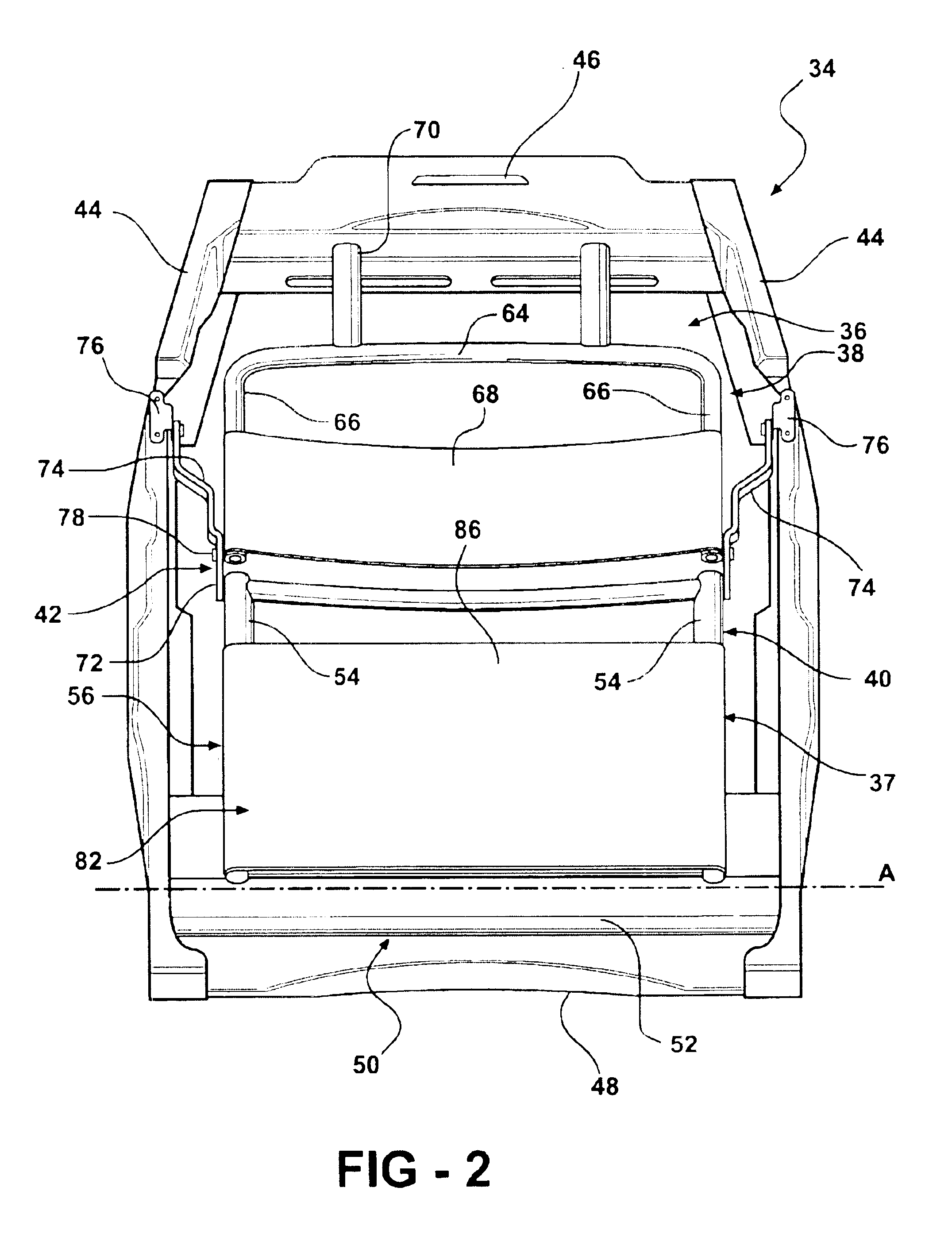 Vehicle seat having a lumbar support system