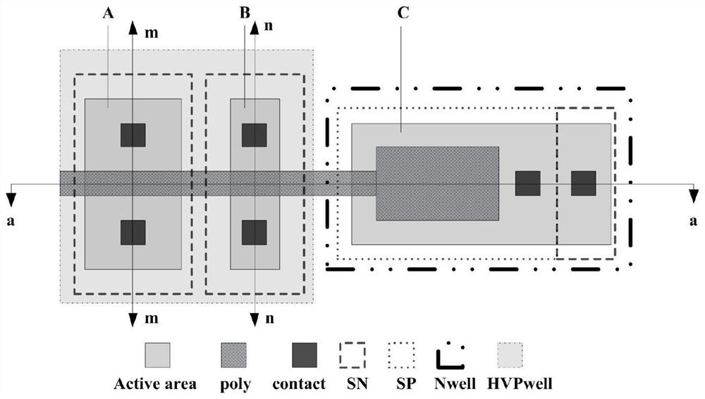 Single-polycrystalline EEPROM switch unit structure