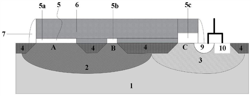 Single-polycrystalline EEPROM switch unit structure