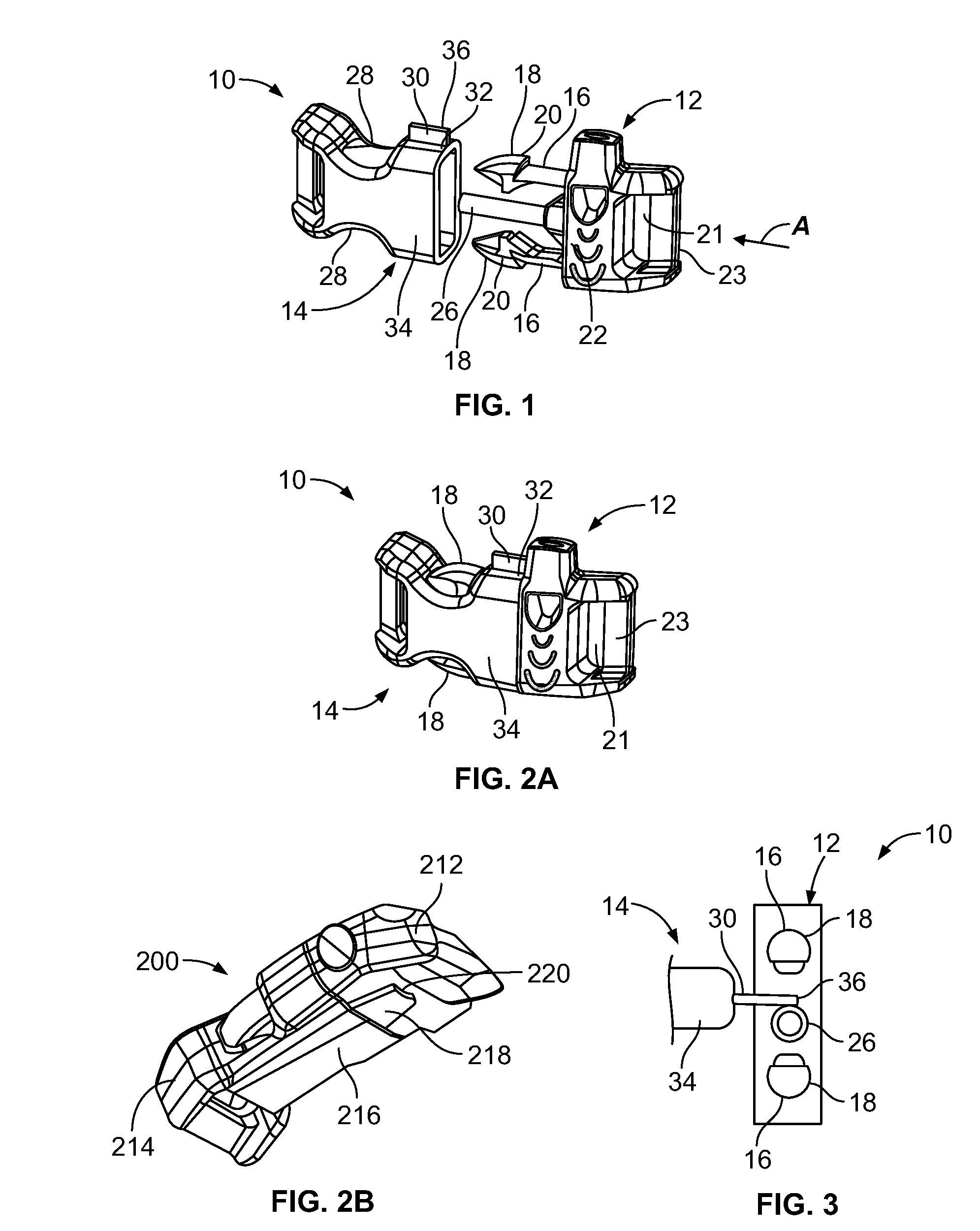 Strap-securing device with integral fire starter