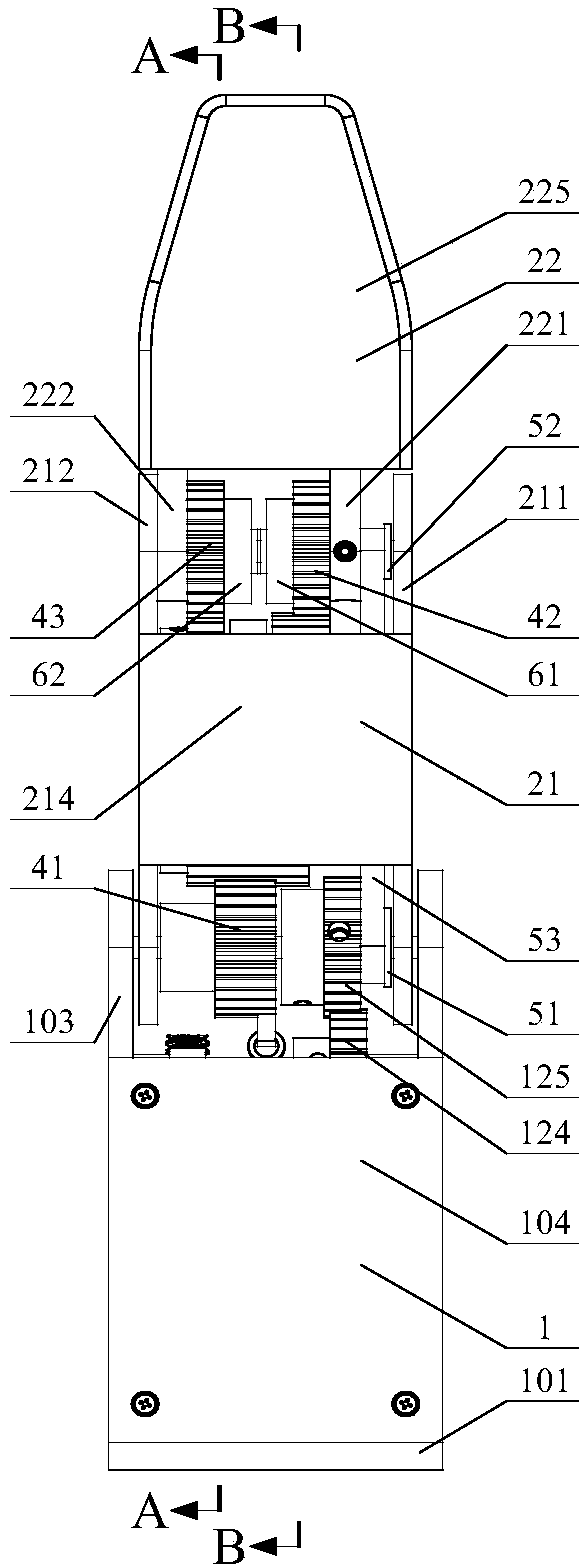 Flat-clamping and coupling adaptive multi-mode robot finger grabbing device