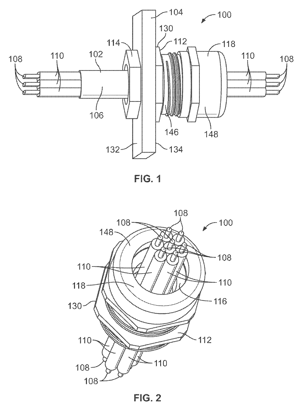 Sealant filled cable gland