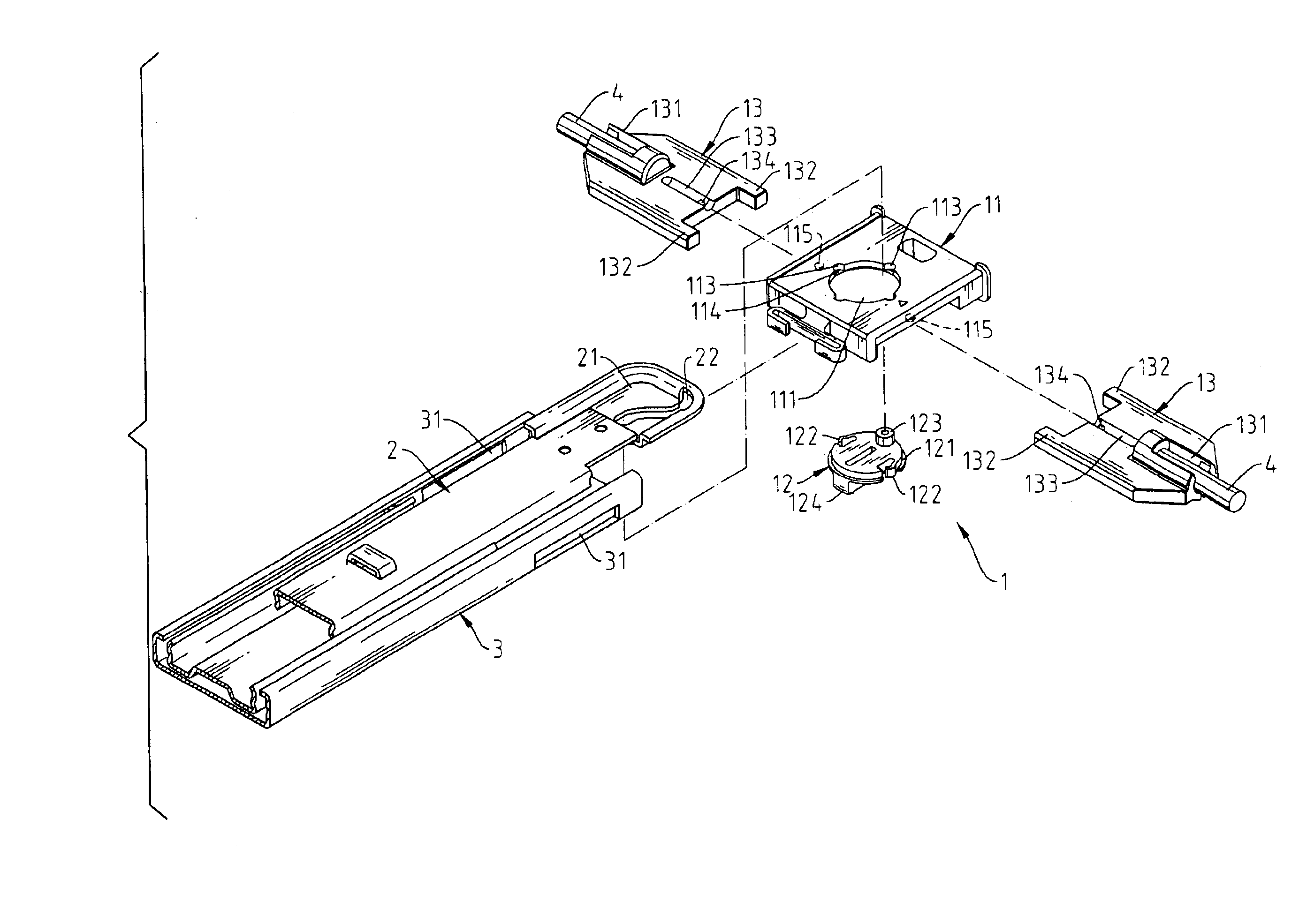 Drawer interlocking mechanism