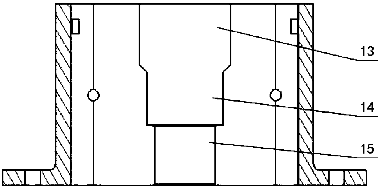 Magnesium alloy asymmetric continuous large-deformation extrusion machining mold