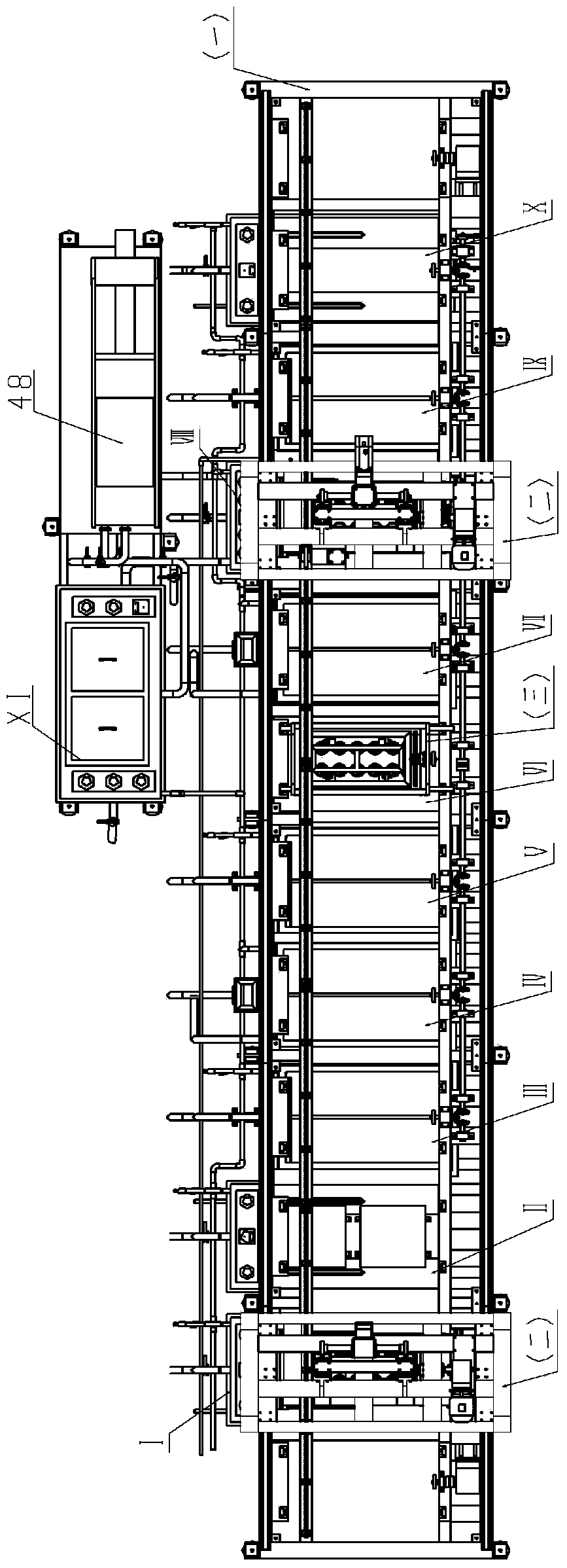 Device for automatic piston phosphatization