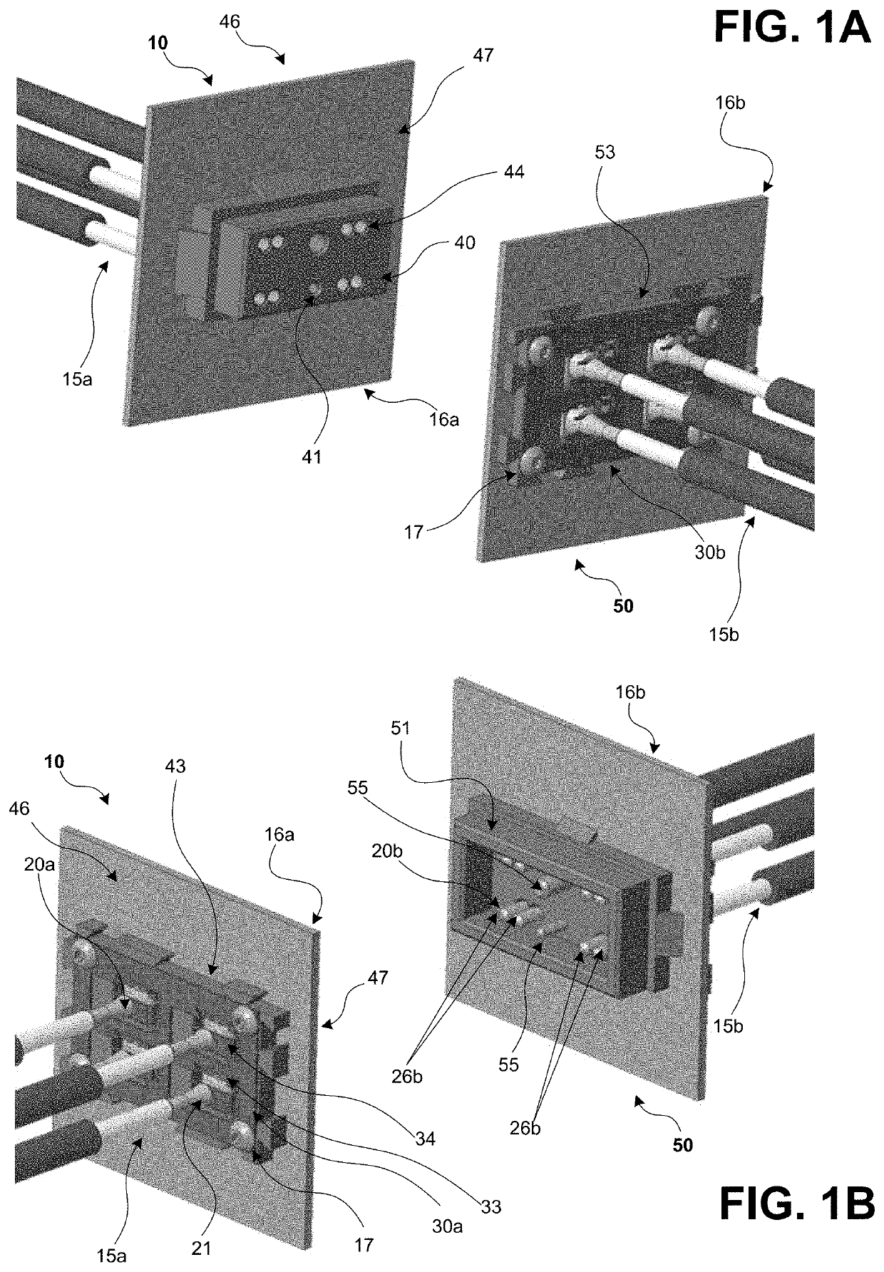 Duplex-modulo optical blindmate connector