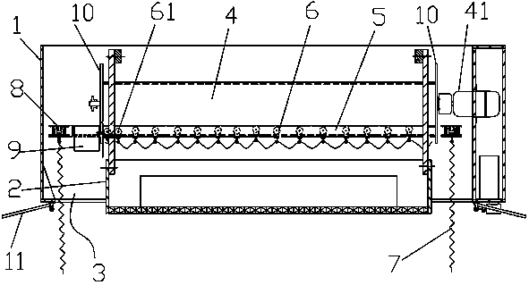 Hidden type electrical mosquito net with rails