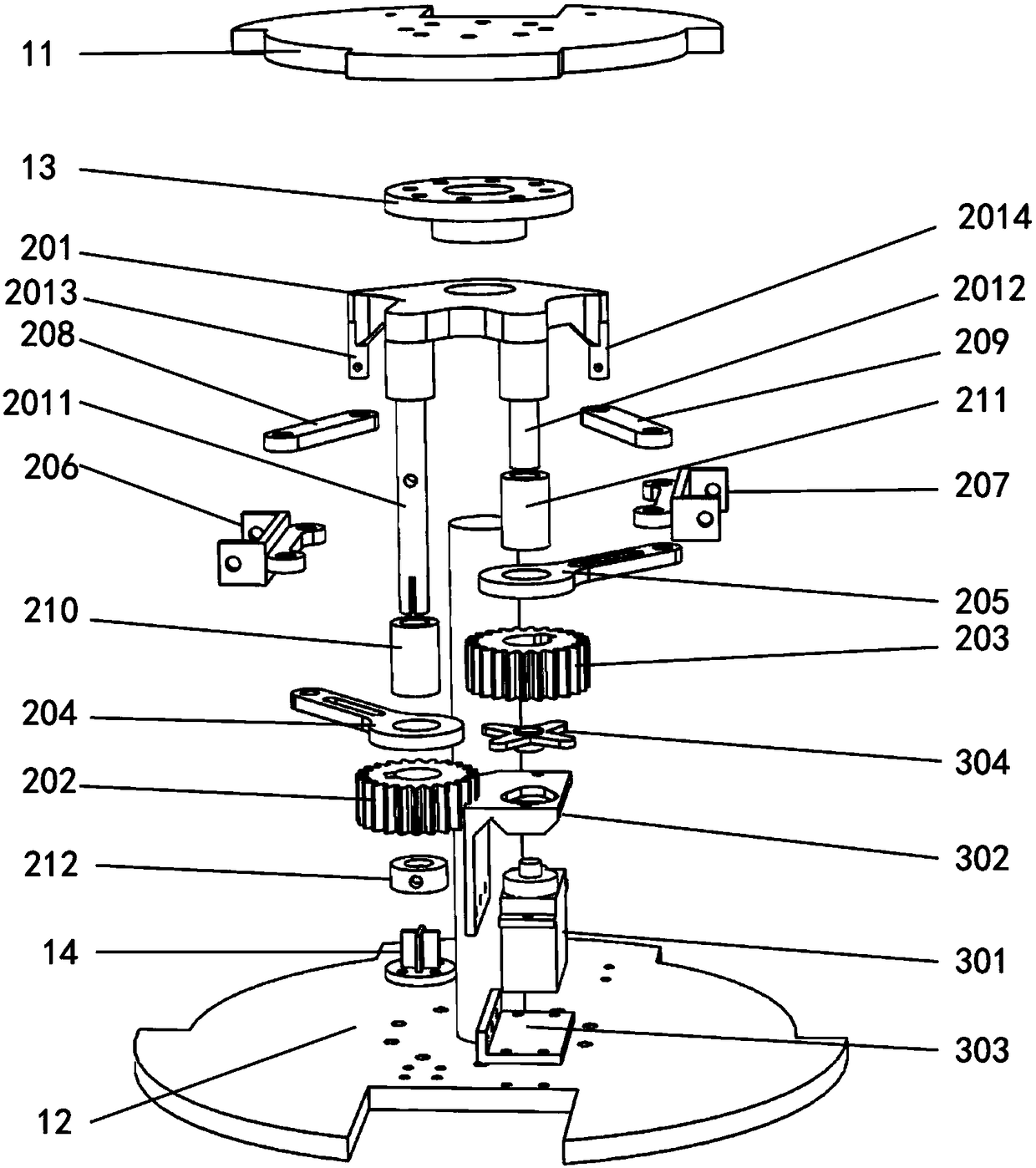 Under-actuated hand palm supporting many layouts of fingers