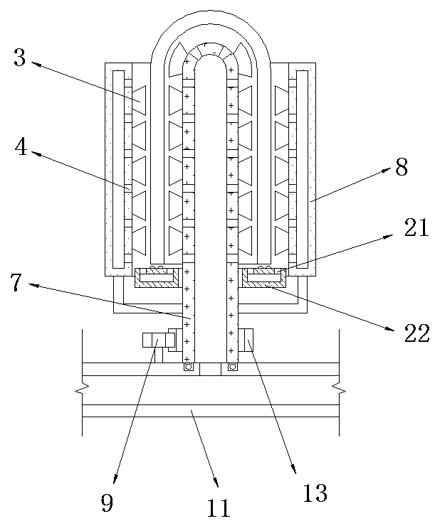 Test tube cleaning device for clinical laboratory