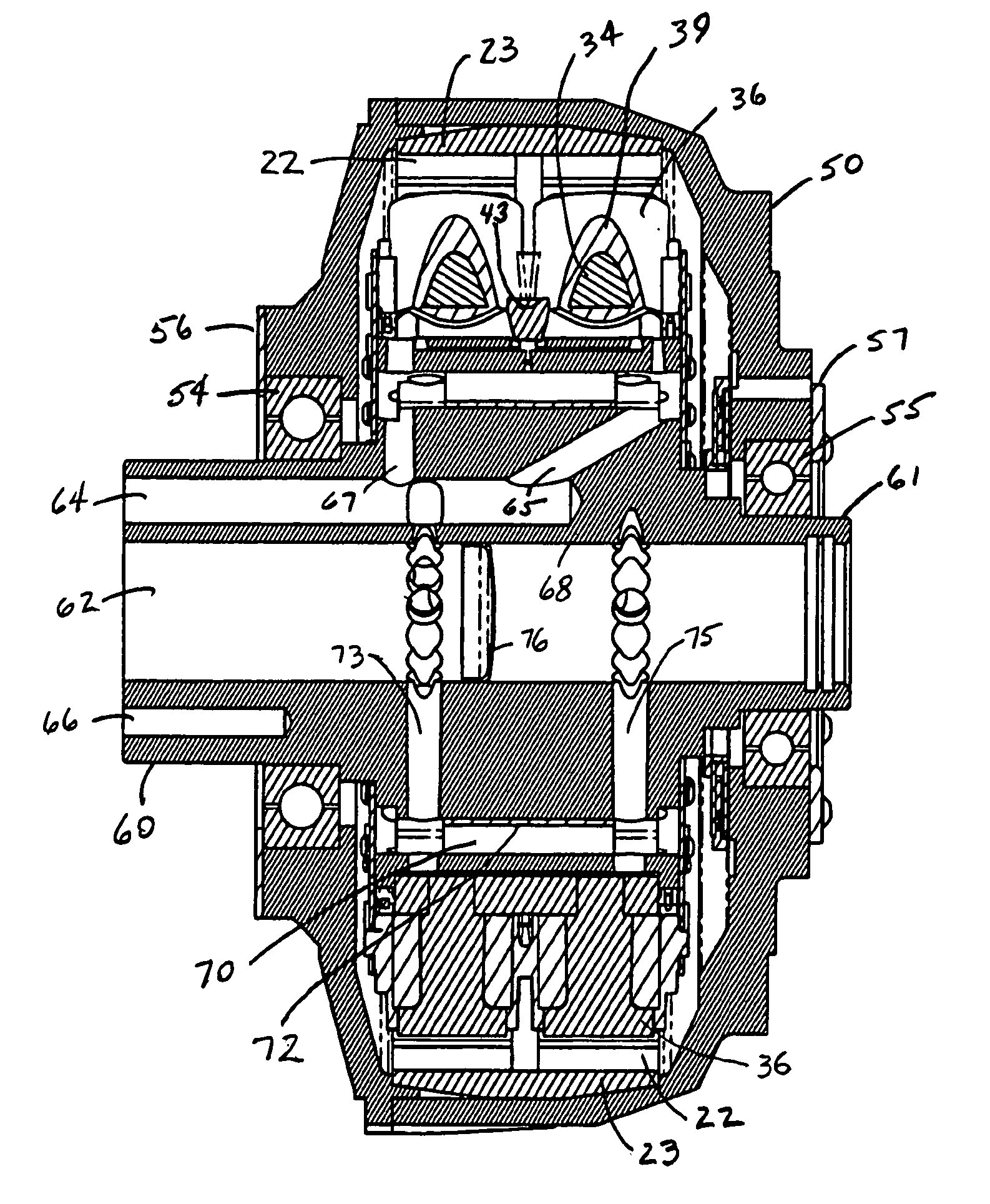 Integrated stator-axle for in-wheel motor of an electric vehicle