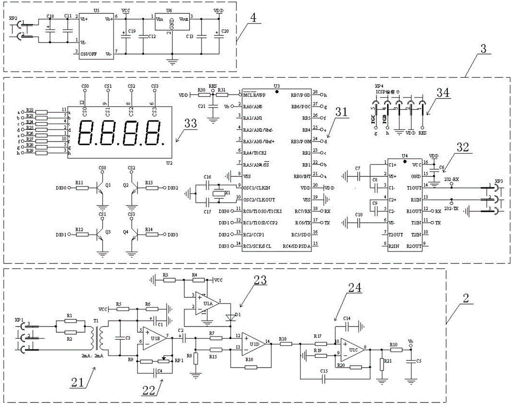 Precision AC voltage sampling device