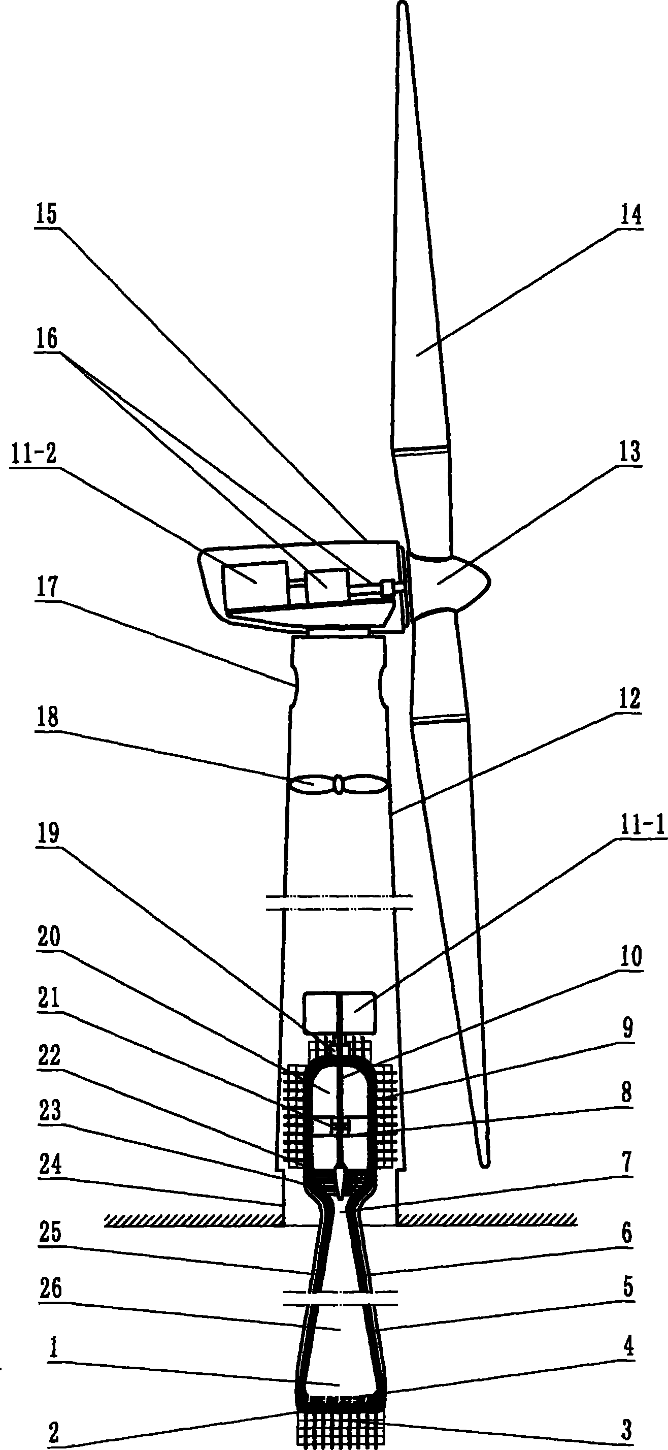 Wind energy and geothermal energy cooperative power generation system