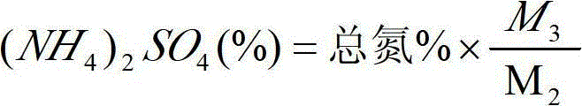 Determination method for contents of CaCO3, CaSO4 and (NH4)2SO4 in calcium carbonate filter cake