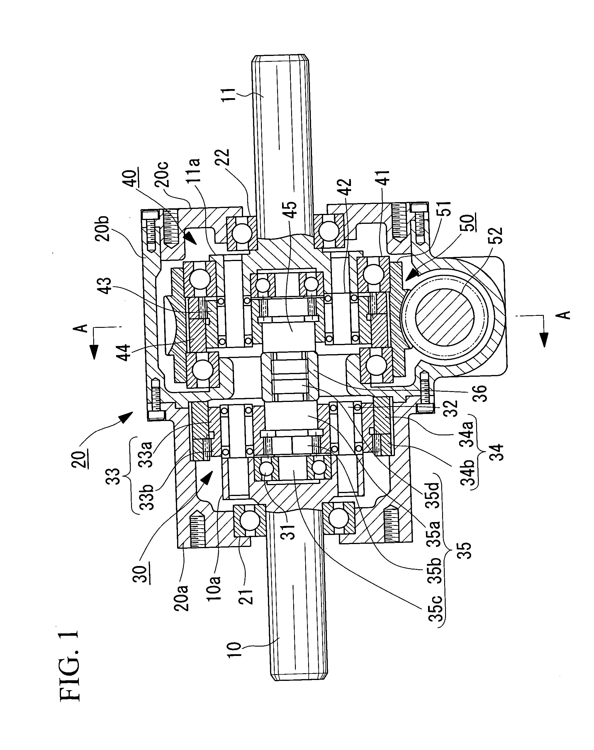 Planetary-roller-type continuously variable transmission