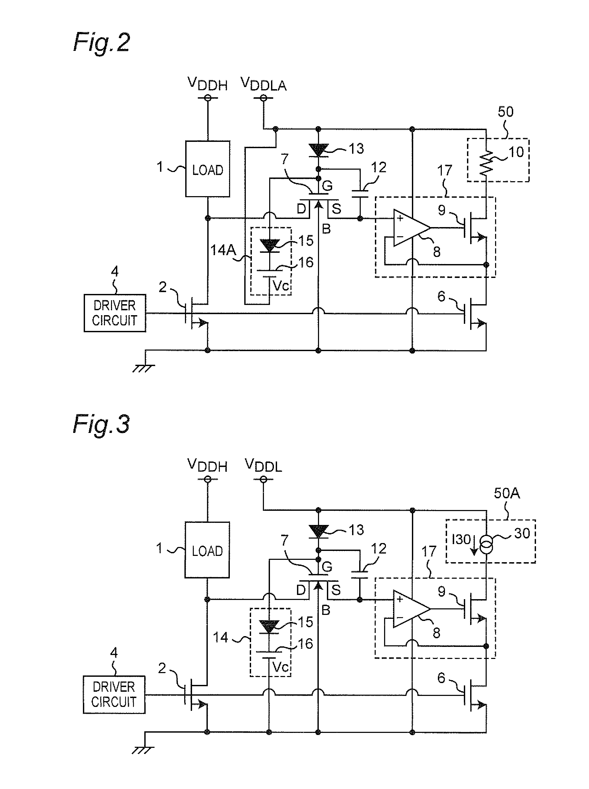 Current detection circuit including electrostatic capacitor and rectifying element for increasing gate voltage of protecting mosfet