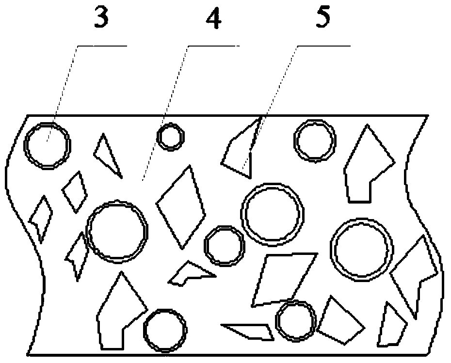 Grinding wheel containing grinding materials and thermal expansion resin hollow microspheres