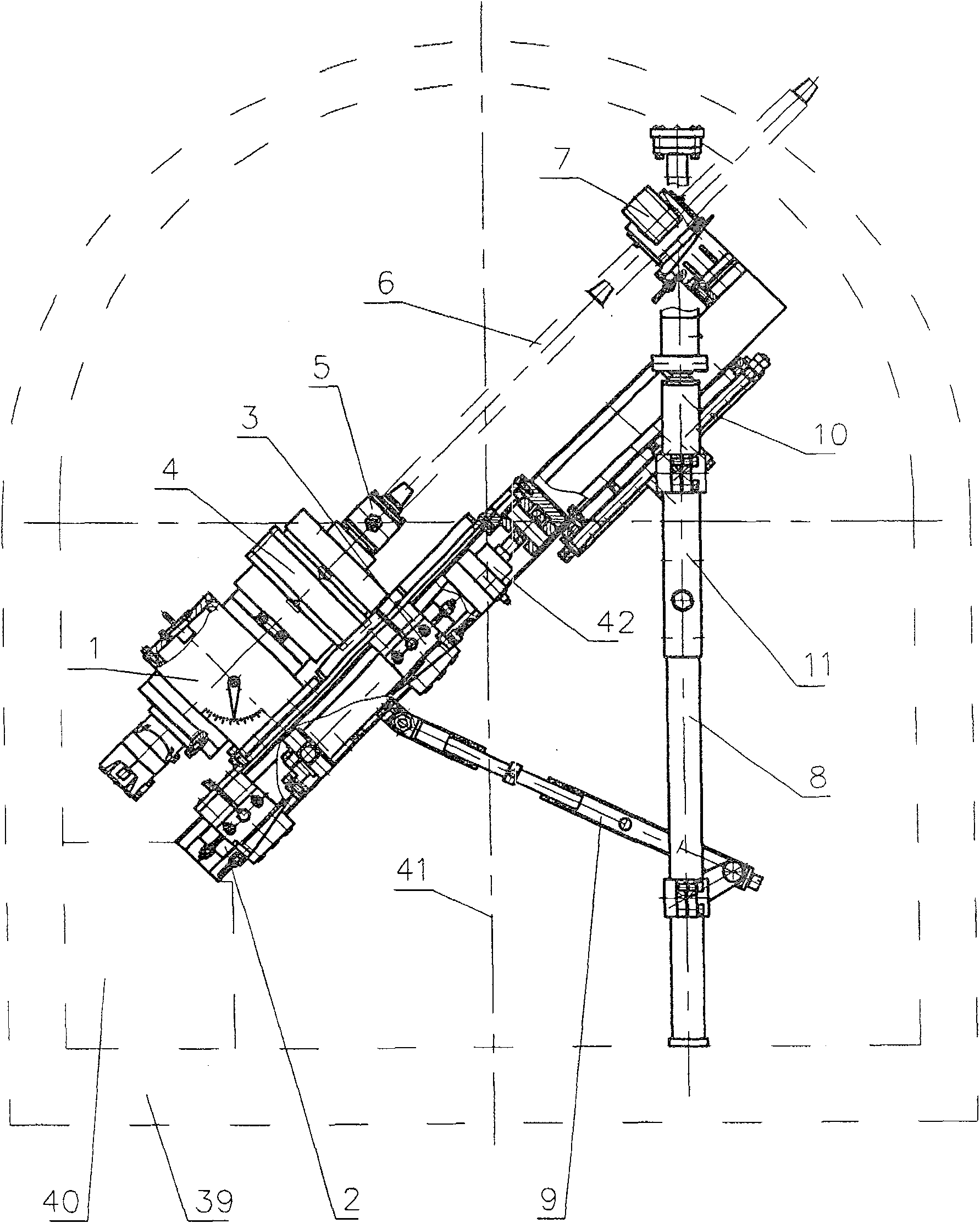 Full-hydraulic multifunctional driller for gas extraction, drainage and discharge