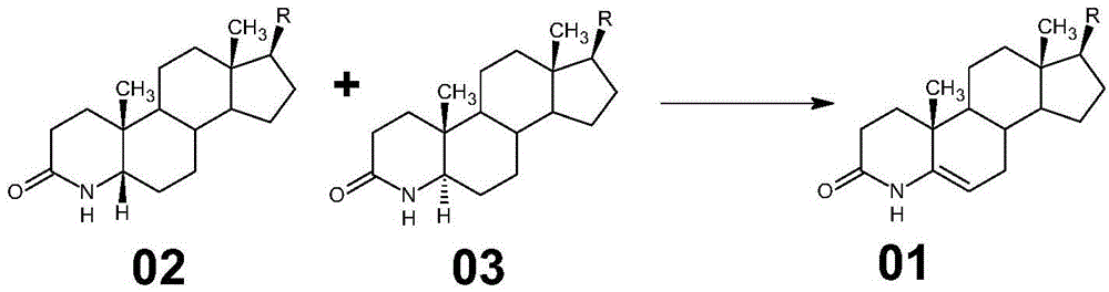 Method for preparing 3-carbonyl-4-aza-5-androstene-17 beta carboxylic acid derivative from mother solution reclaimed materials of hydrogenation reaction