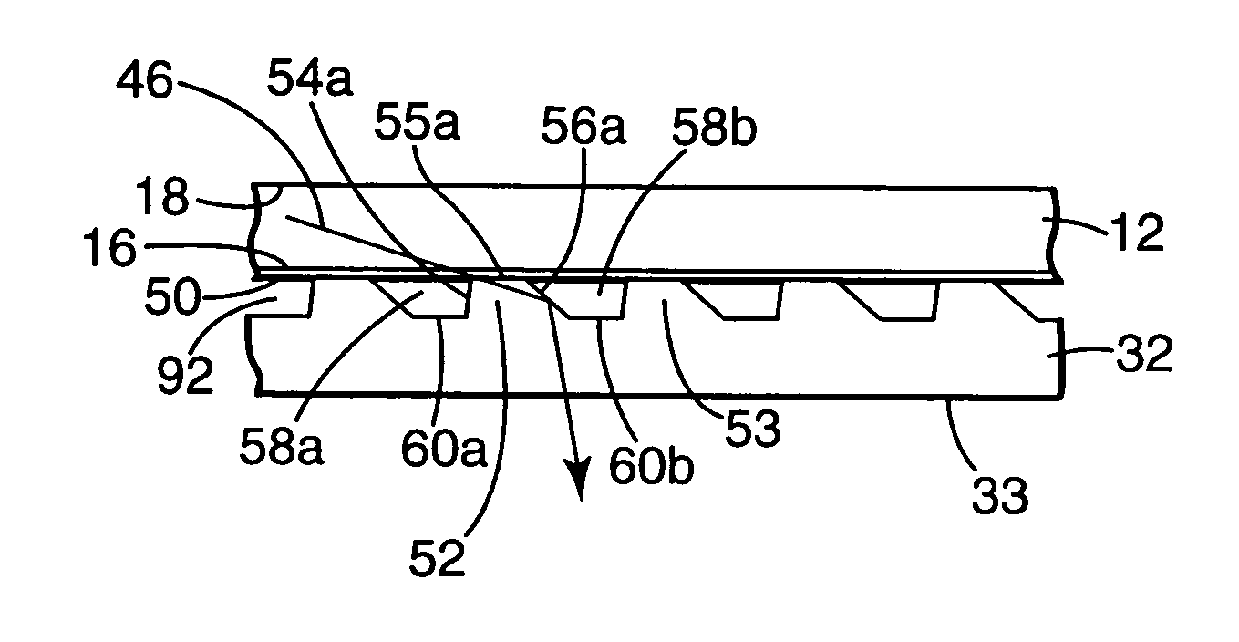 Frontlit illuminated touch panel