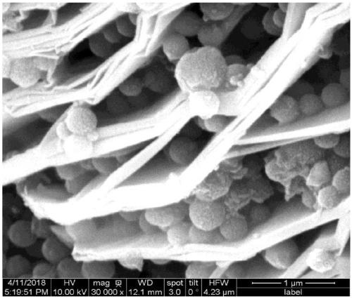 Preparation and application methods of nanometer carbon sphere-supported MXene composite material