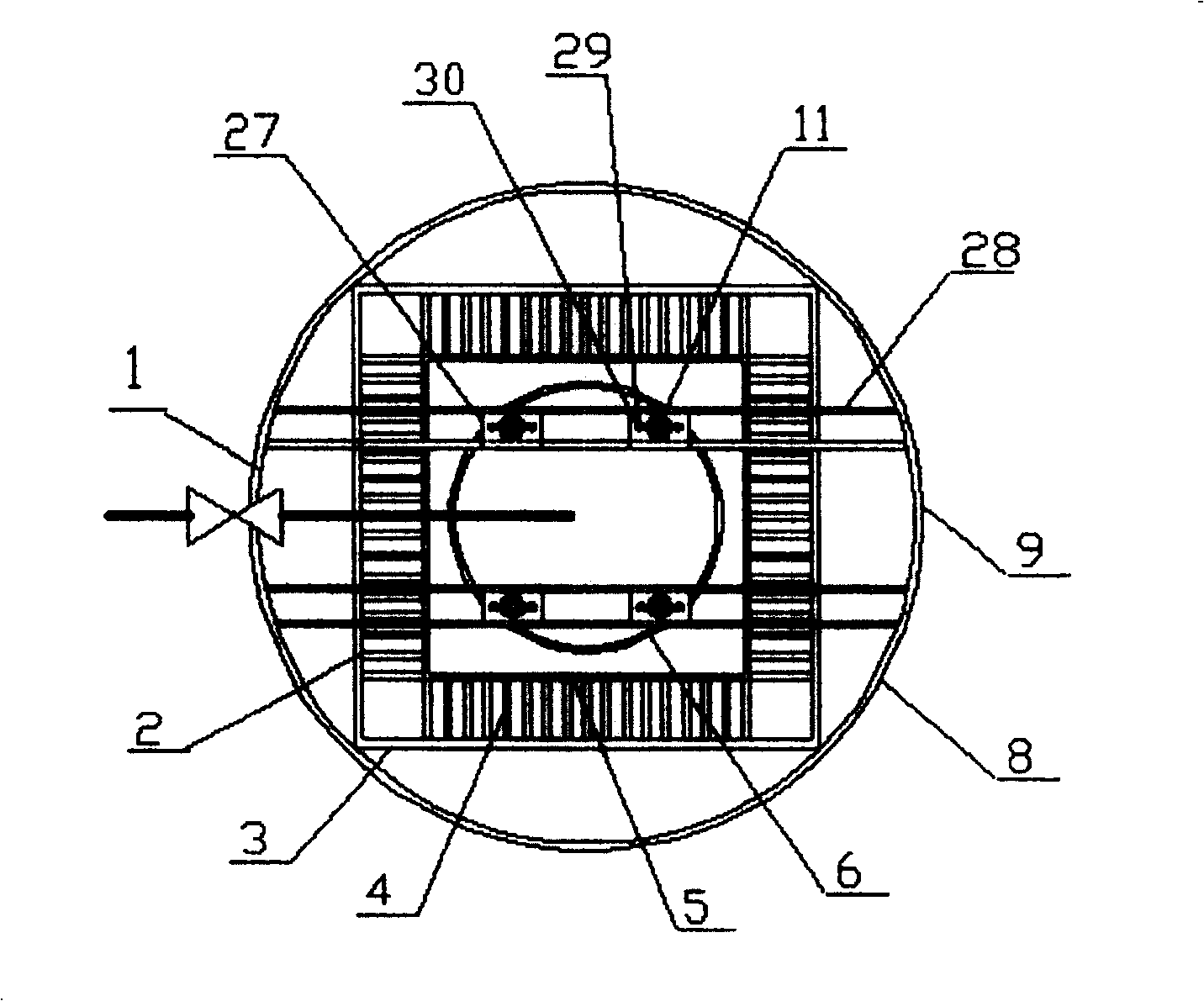 Energy-saving highly-efficient photocatalysis and film filter water treatment system