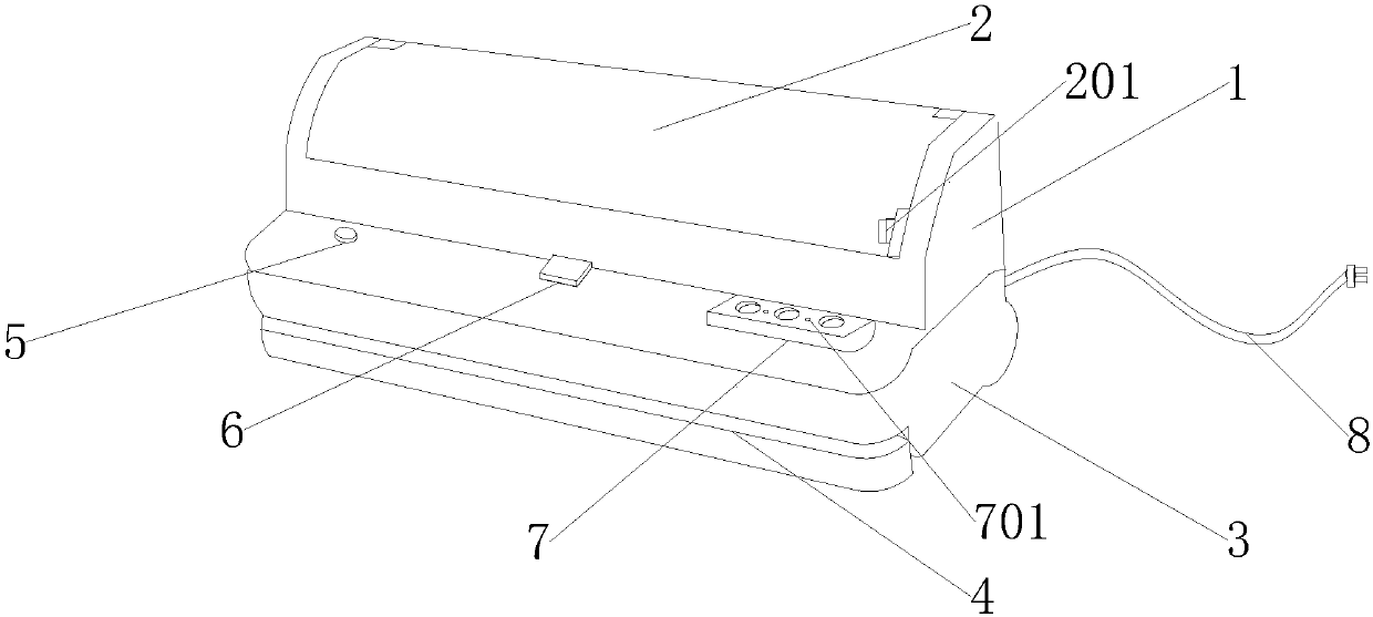 Sealing device for vacuum equipment