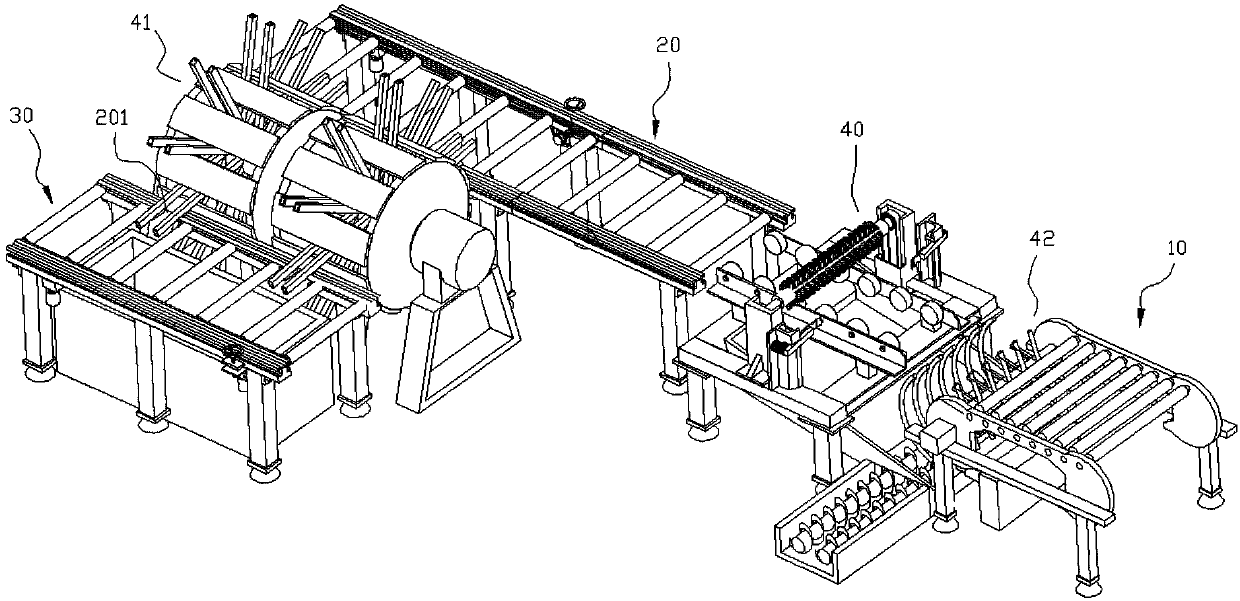 Artificial board hot-pressing conveying system