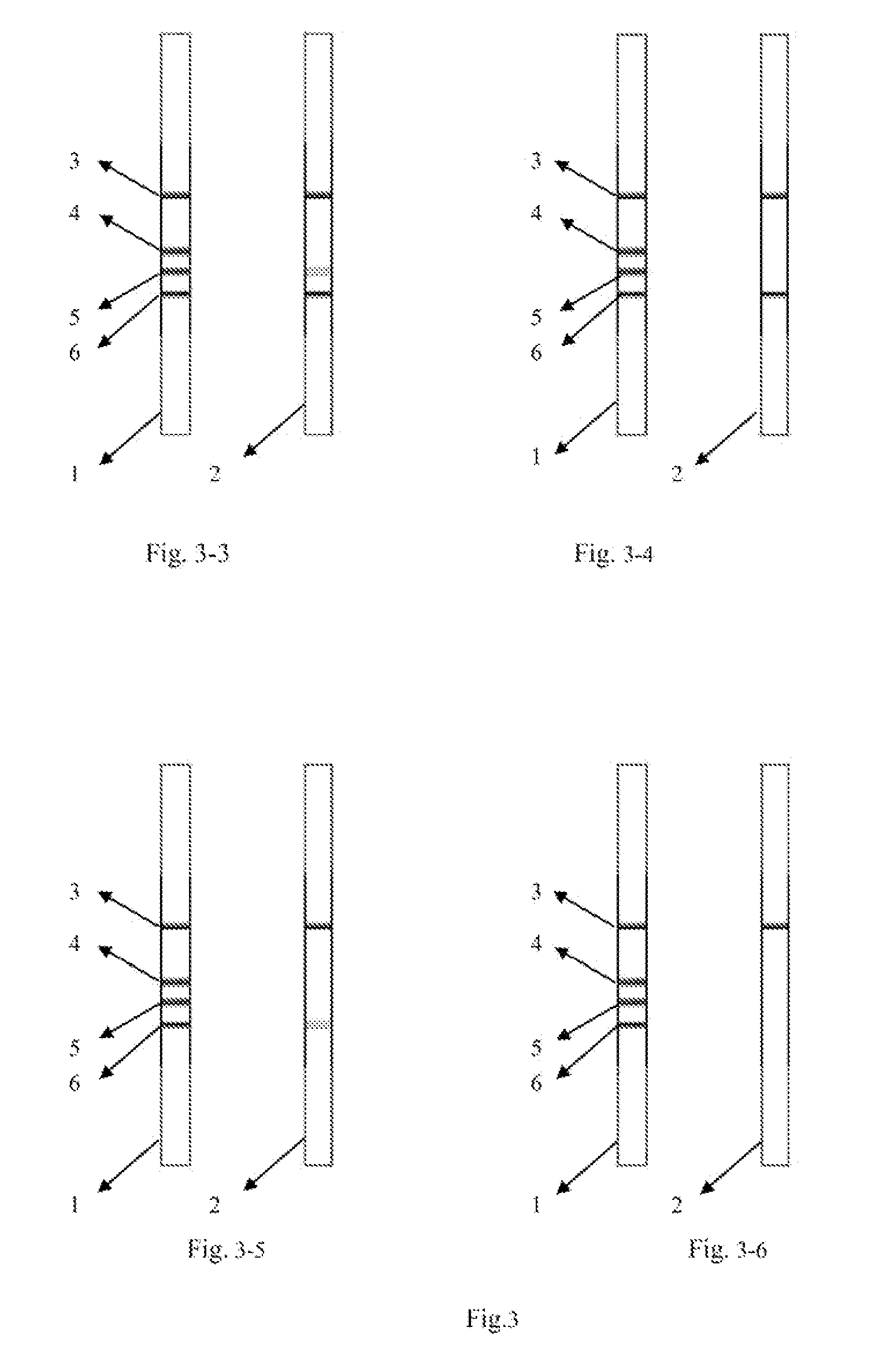 Digital immunochromatographic test strip for semi-quantitative detection of aflatoxin B1 and preparation method thereof