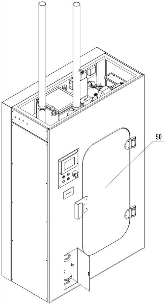 Integrated transmission type protective appliance fumigation device and disinfection method