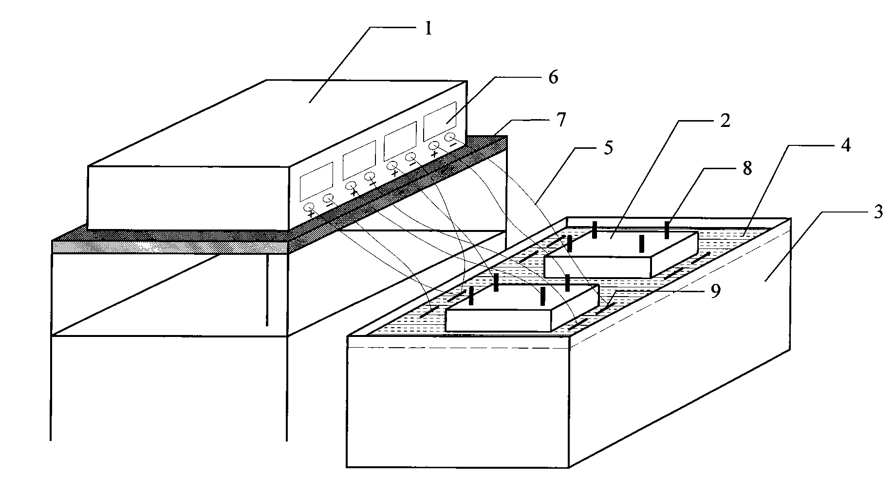 Method for testing control of accelerating corrosion of steel reinforcement in chlorine salt corrosion concrete